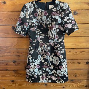 Floral Black Dress